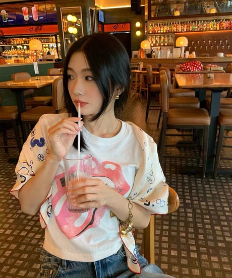 【予約販売】ビンテージ デザインプリントショートTシャツ