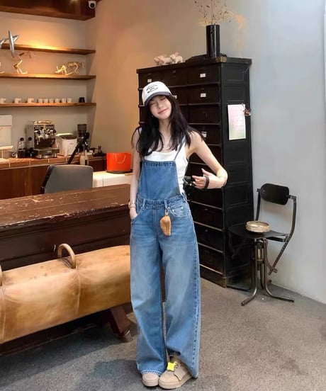 【予約販売】デニムサロペットパンツ オーバーオール