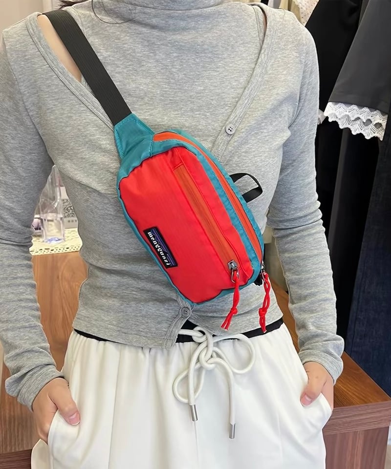 hazama カラフル ウエストバッグ 予約販売】カラフル ウェストバッグ ボディバッグ | KISHIKA