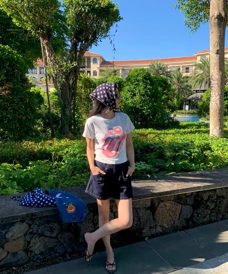 【予約販売】ビンテージ デザインプリントショートTシャツ
