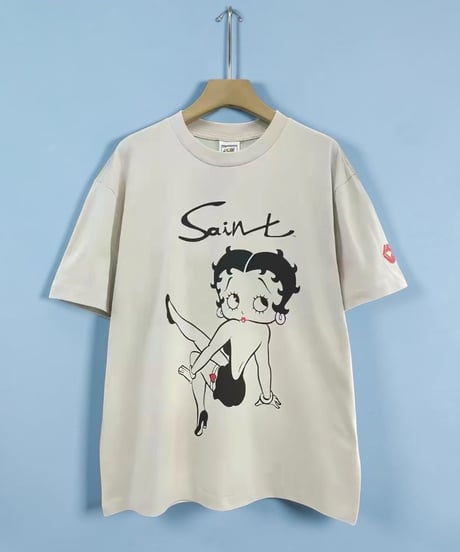 【予約販売】SAINT ベティ・ブープ ビンテージデザインプリントTシャツ