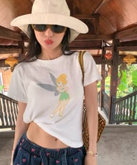 【予約販売】ティンカーベル ビンテージデザインプリントTシャツ