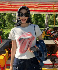 【予約販売】ビンテージ デザインプリントショートTシャツ