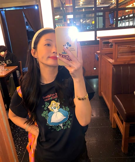 【予約販売】Alice アリス ビンテージデザインプリントTシャツ