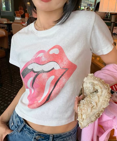 【予約販売】ビンテージ デザインプリントショートTシャツ