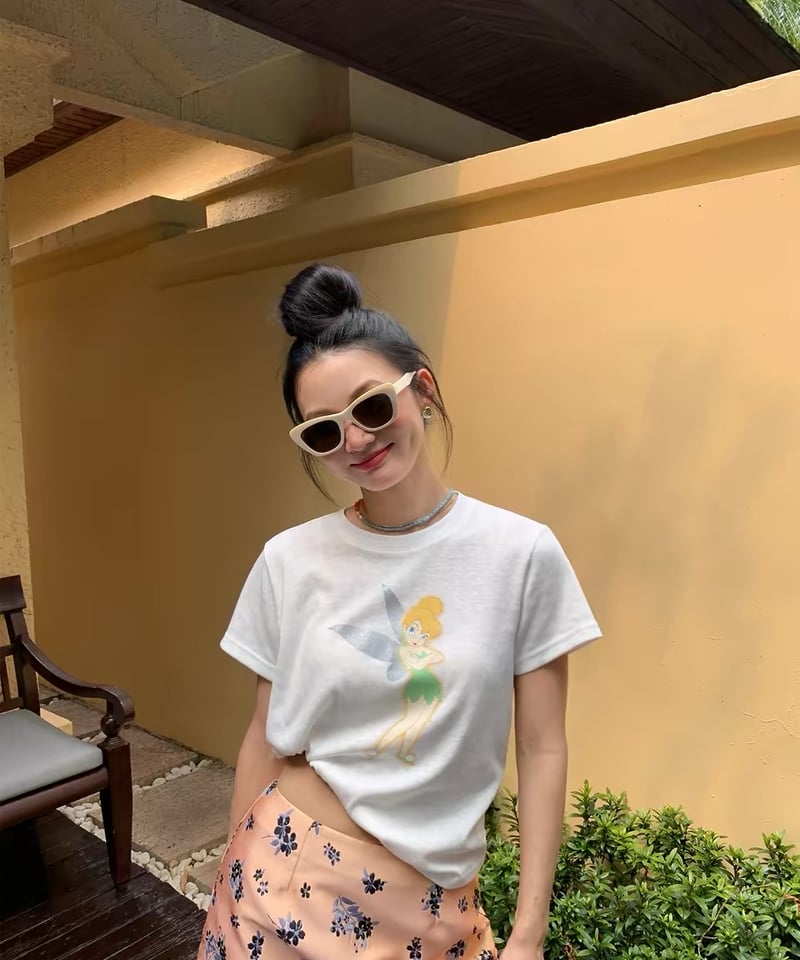 予約販売】ティンカーベル ビンテージデザインプリントTシャツ | KISHIKA