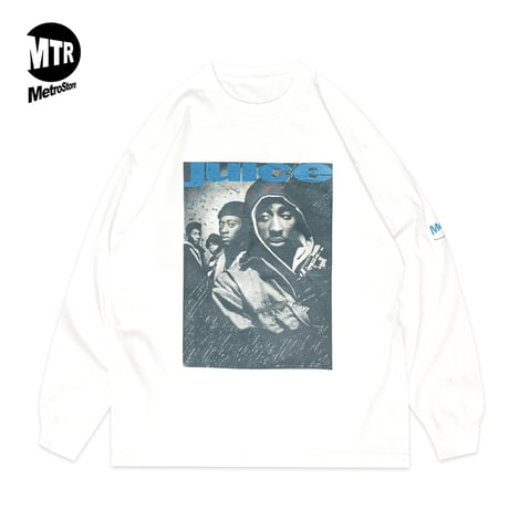 ORDER "JUICE" COVER Pt2 6.2oz L/S Tshirt White