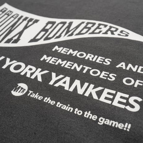 "THE BRONX BOMBERS" 7.5oz GarmentDye Heavyweight Tee ShadowBlack