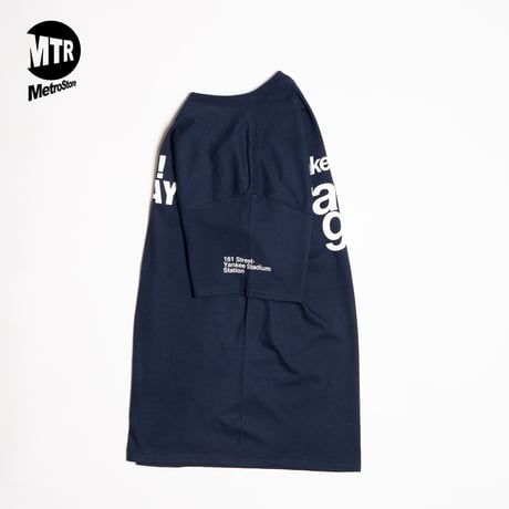 "GO YANKS" 6oz US Cotton Tee Navy