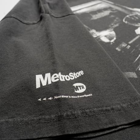 "THE BRONX BOMBERS" 7.5oz GarmentDye Heavyweight Tee ShadowBlack