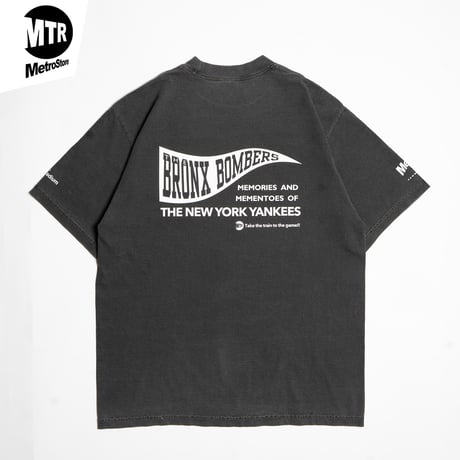 "THE BRONX BOMBERS" 7.5oz GarmentDye Heavyweight Tee ShadowBlack