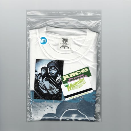 "JUICE" COVER Pt2 6.1oz S/S Tshirt White