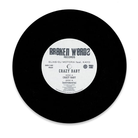 "ELIAS,DJ MOTORA" CRAZY BABY feat. KAYO 7inch VINYL