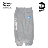 "Subway" COTTONLIKE NYLON PANTS LIGHT GREY