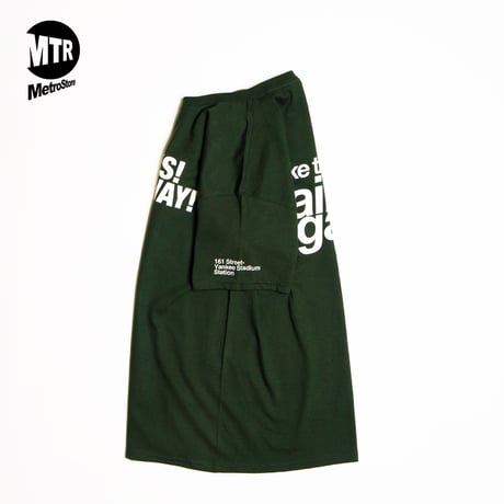 "GO YANKS" 6oz US Cotton Tee ForestGreen