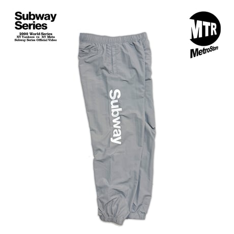 "Subway" COTTONLIKE NYLON PANTS LIGHT GREY
