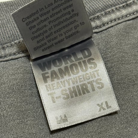 "THE BRONX BOMBERS" 7.5oz GarmentDye Heavyweight Tee ShadowBlack