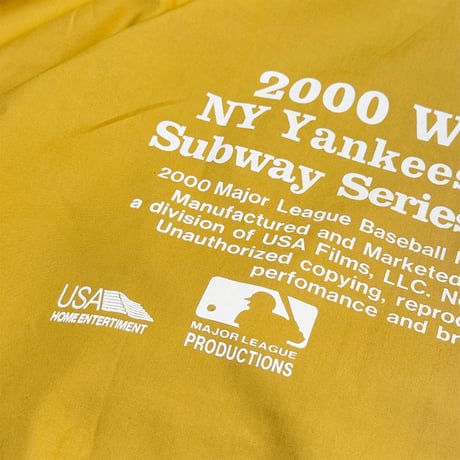"SubwaySeries2000" CottoAnnorakJackjet  Yellow