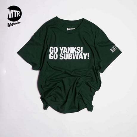 "GO YANKS" 6oz US Cotton Tee ForestGreen