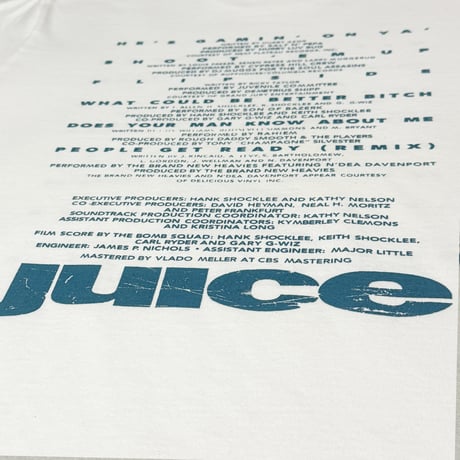 "JUICE" CREDIT 6.1oz S/S Tshirt White