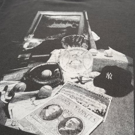 "THE BRONX BOMBERS" 7.5oz GarmentDye Heavyweight Tee ShadowBlack