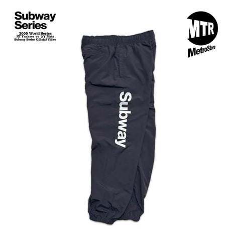 "Subway" COTTONLIKE NYLON PANTS CHARCOAL