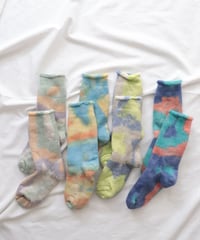 TIE DYE PILE SOCKS     [ROTOTO]