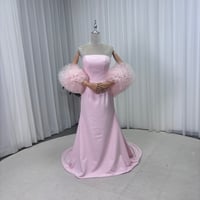 カラードレス ピンク クレープ生地 ビスチェドレス 編み上げ 短トレーン+ポンチョ ベアトップ 花嫁