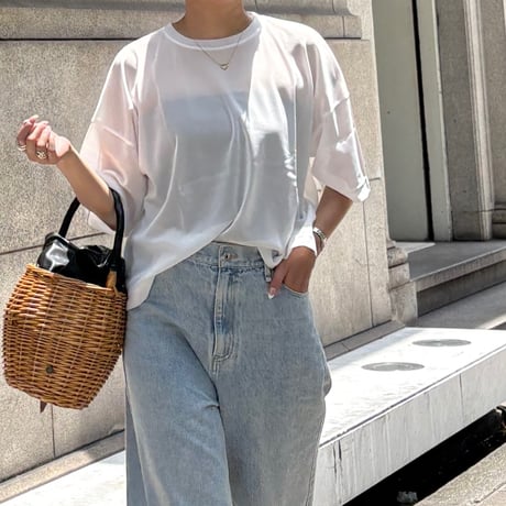 メッシュリラクシーTシャツ(ホワイト)