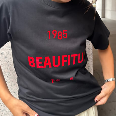 red ロゴtシャツ(ブラック)