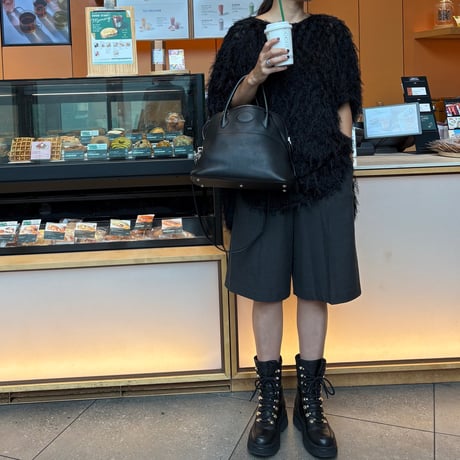 センタープレスハーフパンツ(グレー)