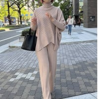 ニットセットアップ(ベージュ)