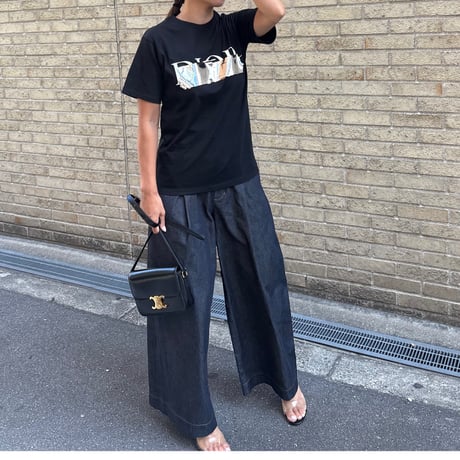 ユニセックスパロディD Tシャツ(ブラック×シルバー)