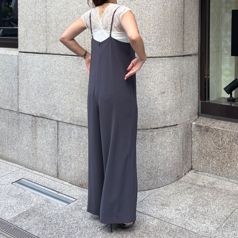 とろみサロペット(チャコールグレー) | myinemy's STORE