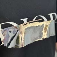 ユニセックスパロディD Tシャツ(ブラック×シルバー)
