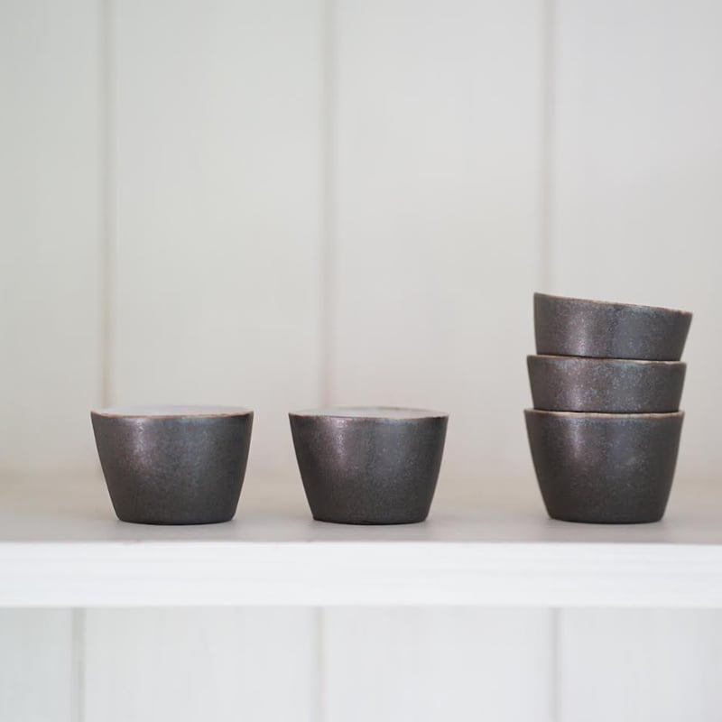 安藤雅信】黒茶杯（黒錆釉） | ギャルリ百草 online store