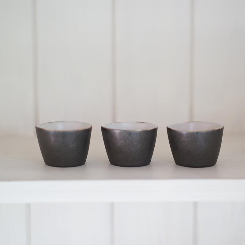 安藤雅信】黒茶杯（黒錆釉） | ギャルリ百草 online store