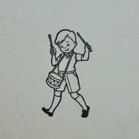 オリジナルスタンプ・ロビンとドラム