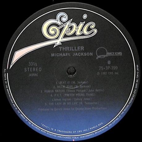 マイケル・ジャクソン / スリラー [※国内盤,品番:25・3P-399］(LPレコード)