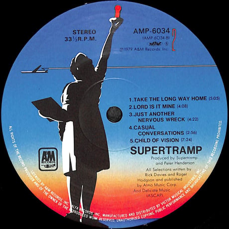 スーパートランプ / ブレックファスト・イン・アメリカ [※国内盤,品番:AMP-6034］(LPレコード)