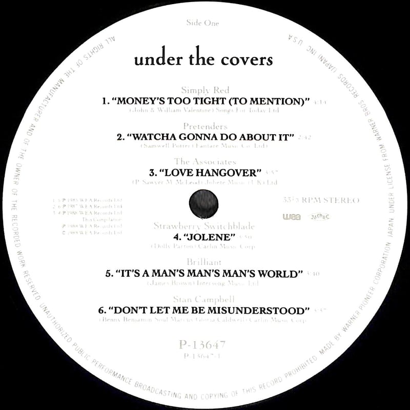 アンダー・ザ・カヴァーズ [※国内盤,品番:P-13647］(LPレコード