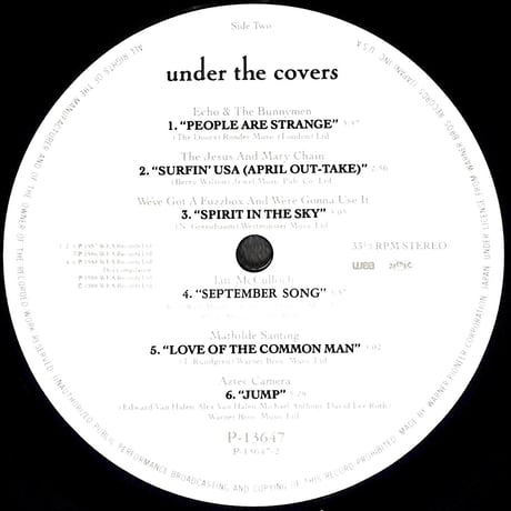 アンダー・ザ・カヴァーズ [※国内盤,品番:P-13647］(LPレコード)