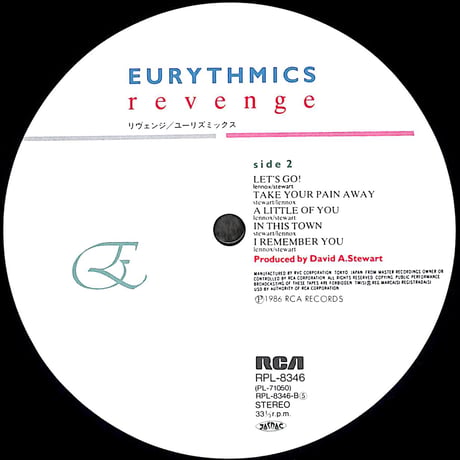 ユーリズミックス / リヴェンジ [※国内盤,品番:RPL-8346］(LPレコード)