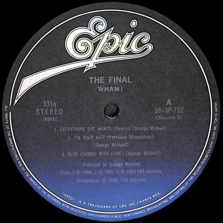 ワム! / ザ・ファイナル [※国内盤,品番:38・3P-751~2,2枚組］(LPレコード)