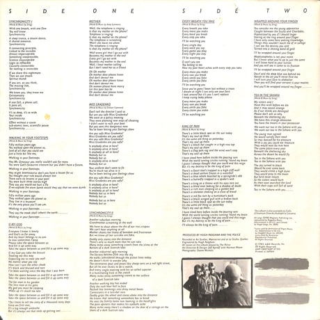 ポリス / シンクロニシティー [※国内盤,品番:AMP-28075］(LPレコード)
