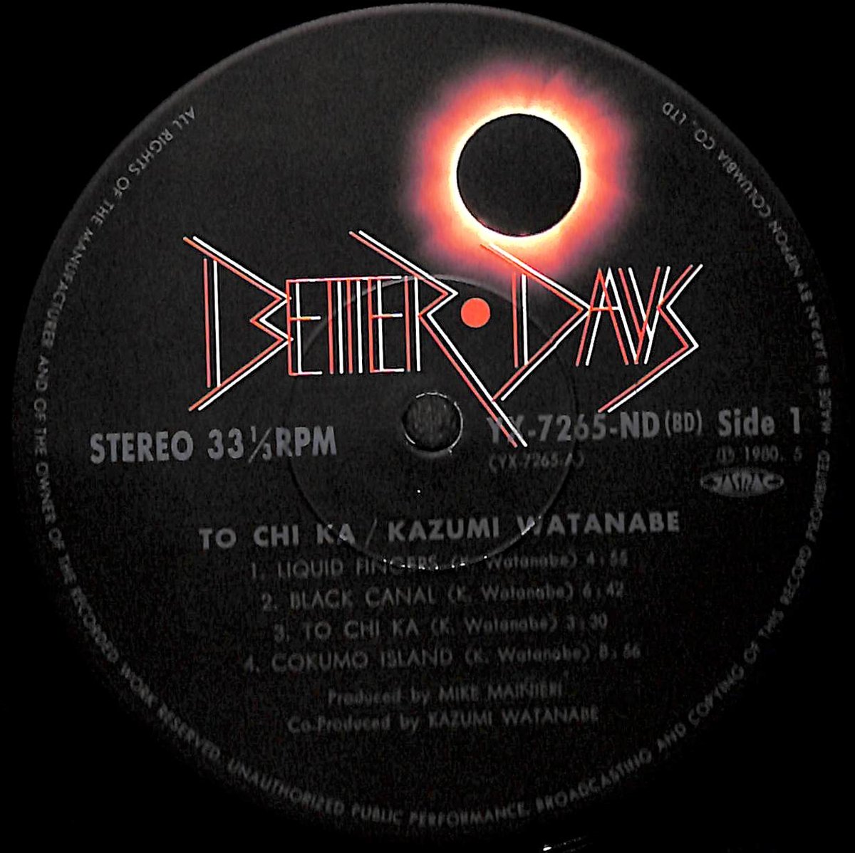 渡辺香津美 / To Chi Ka［※国内盤,品番:YX-7265-ND］(LPレコード) |