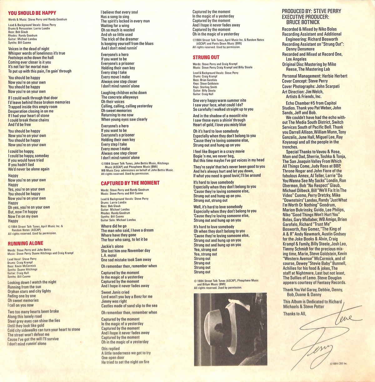 スティーヴ・ペリー / ストリート・トーク [※国内盤,品番:28AP 2848
