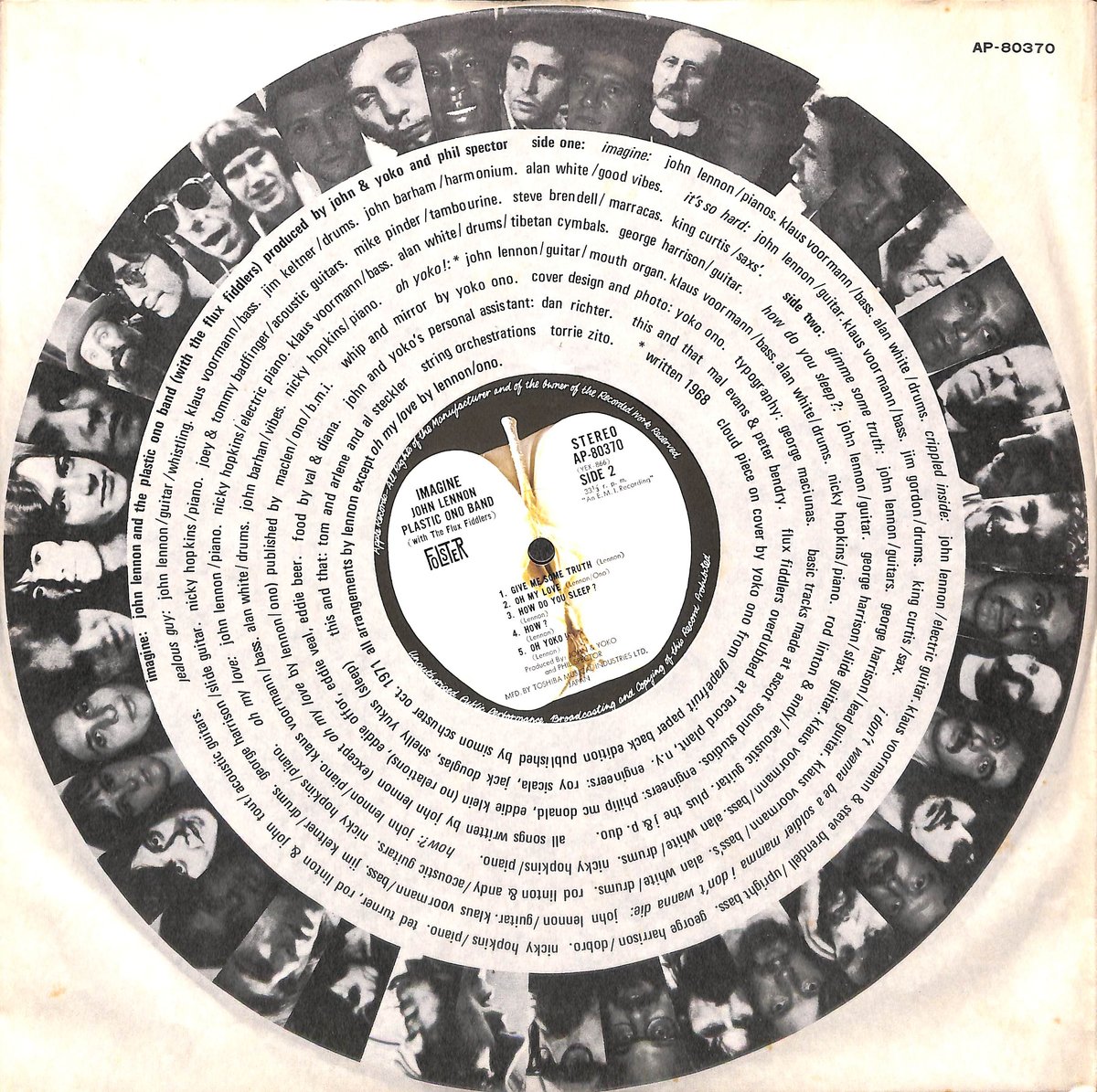 ジョン・レノン / イマジン [※国内盤,品番:AP-80370,赤盤］(LPレコード