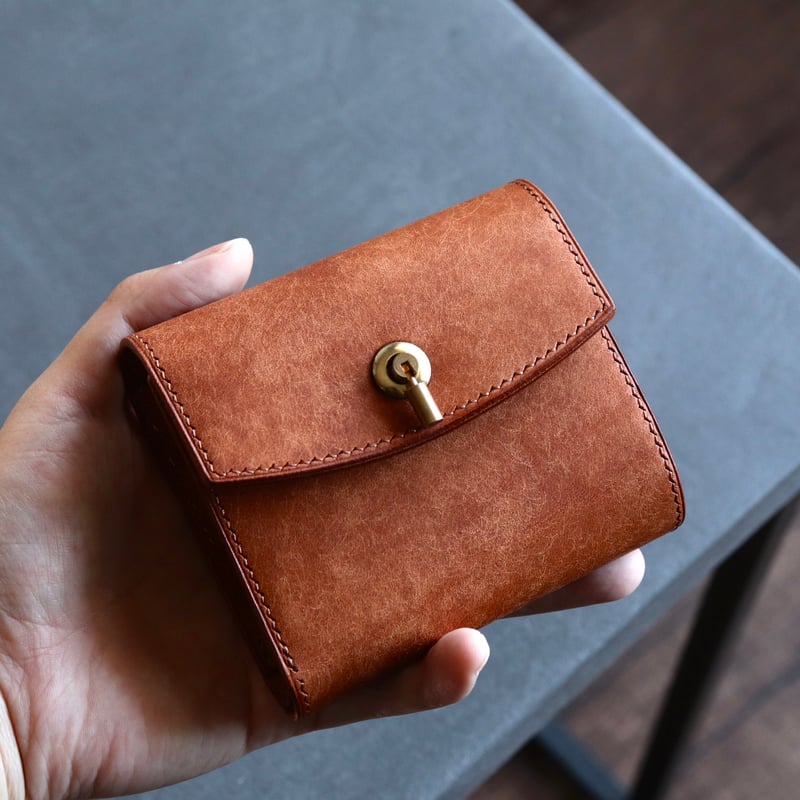 ミニウォレット / マルゴー【Ricco mini】　Brown（ブラウン）新品 ミニウォレット【Ricco mini】マルゴー | BRUSH Leather Products