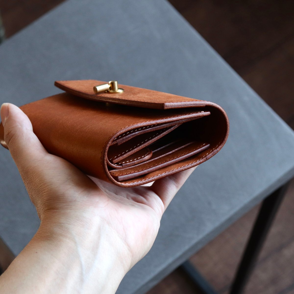 ミドルウォレット【Ricco】マルゴー | BRUSH Leather Products